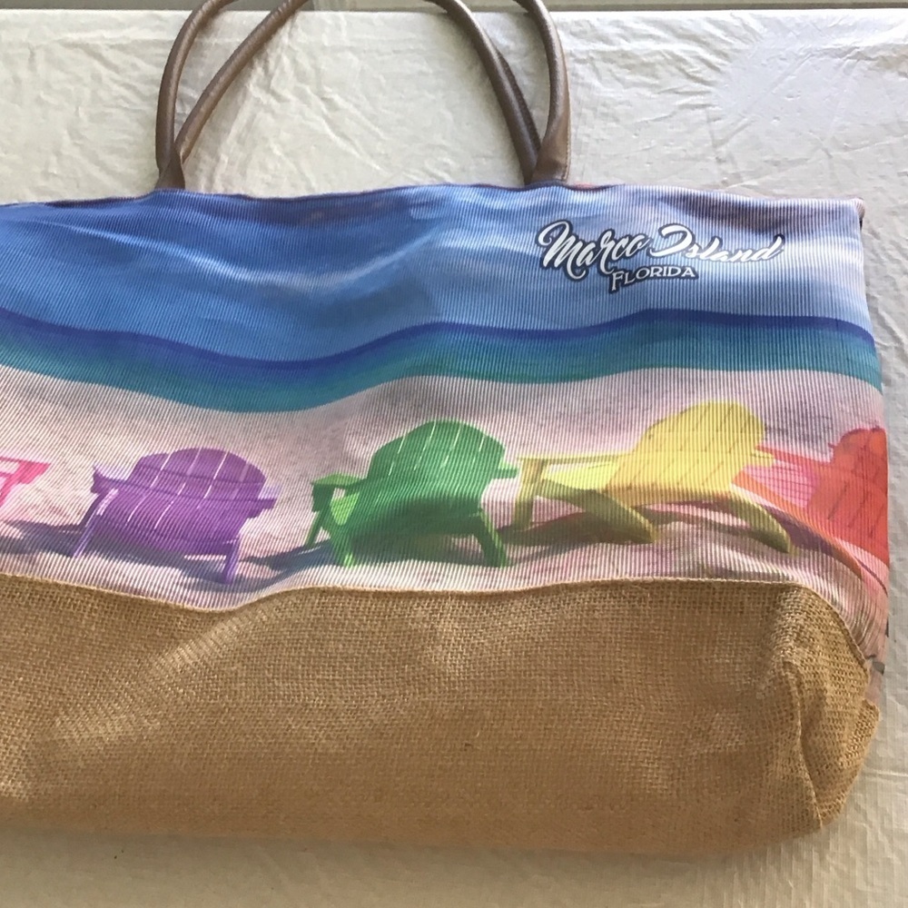 Colorful Beach Tote NWOT